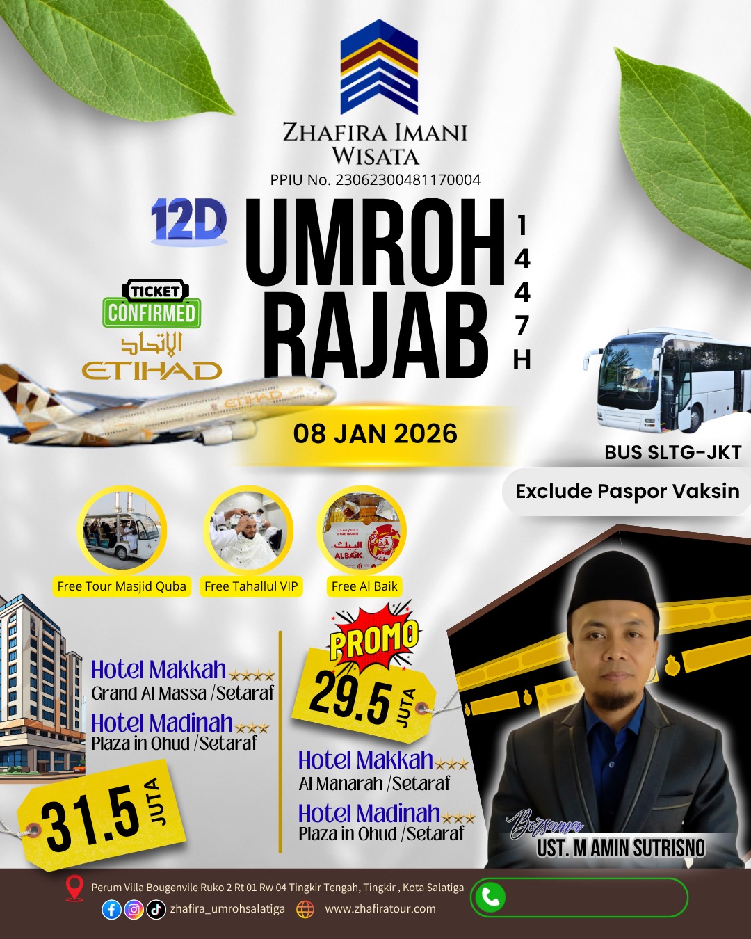 Umroh Rajab 12D